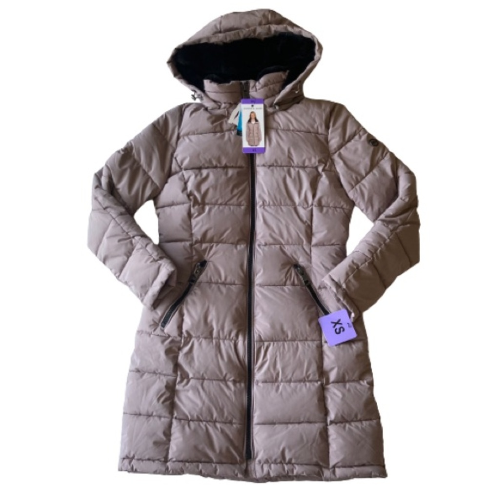 Andrew Marc Long Parka Puffer Jacket Womens XS Fig NWT